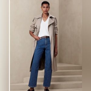 NWT High Rise Straight Leg medium/dark wash Banana Republic jeans